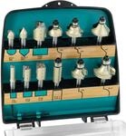 ENT 09012PLUS 12-tlg. HW Fr&auml;ser PLUS Set in bruchfester Kunststoffkassette -