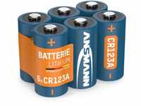 Ansmann CR123A Lithium Batterie 3V 6 Stück - ideal für Garagentoröffner,