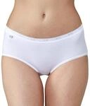 Sloggi Damen Unterhose Basic+ Midi , 2-Pack, 40, Wei&szlig;