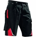 K&Uuml;BLER Workwear | Pulsschlag Arbeitsshorts | schwarz/mittelrot | Gr&ouml;&szlig;e 54