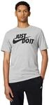 Nike Sw Just Swoosh T-Shirt Dk Grey Heather/Black 2XL