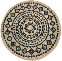 -LUXOR- living Teppich Mamda - Naturteppich in rund f&uuml;r Wohnzimmer und Schlafzimmer