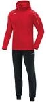 JAKO Trainingsanzug Damen Polyester Classico mit Kapuze Rot Gr. 40 - Jogginganzug