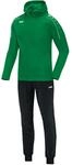 JAKO Trainingsanzug Herren & Damen Polyester Classico mit Kapuze Sportgr&uuml;n XL -