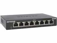 NETGEAR GS308 LAN Switch 8 Port Netzwerk Switch (Plug-and-Play Gigabit Switch...