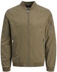 JACK & JONES Herren JJERUSH Bomber NOOS 12165203,Gr&uuml;n (Dusky Green),S