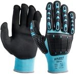 HAZET 1987-6 Mechaniker Handschuhe, Schutz durch TPR-Protektoren, Feinstrickgewebe,