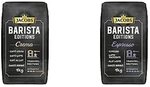 Jacobs Kaffeebohnen Barista Editions Crema und Espresso Bohnen, 2 x 1 kg...