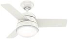 HUNTER FAN Finley, 36 inch, Indoor Ceiling Fan with Light and Handheld Remote, Fresh