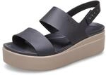 Crocs Herren Brooklyn Low Wedge Sandalen, Black/Mushroom, 36/37 EU