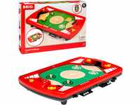 BRIO Spiele 34019 Tischfußball-Flipper - Pinball als Holzspielzeug für Kinder...