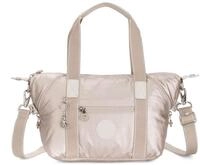 Kipling ART MINI Kleine Handtasche, Schultertaschen, Metallic Glow (Silber)