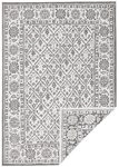 NORTHRUGS In- und Outdoor Teppich Curacao 80x350cm - Wendeteppich Wetterfest...