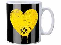 Borussia Dortmund BVB-Tasse für den besten Papa, 1 Stück (1er Pack)