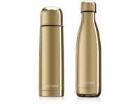 Miniland 89259 Set Isolierkanne Isolierflasche Mybaby&Me, 500 ml, gold
