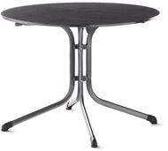 Sieger Boulevard-Klapptisch mit vivodur-Dekorplatte, &Oslash; 100 cm, eisengrau,