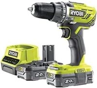 RYOBI 18 V ONE+ Akku-Bohrschrauber R18DD3-220S, 50 Nm Drehmoment, 2-Gang, LED, mit 2