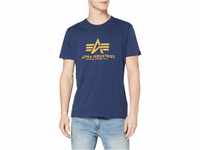 Alpha Industries Herren Basic T-Shirt, New Navy, XL