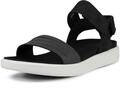 ECCO Damen Flat Sandal, Schwarz, 37 EU