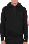 Alpha Industries Red Stripe Hoody Kapuzensweat f&uuml;r Herren Black
