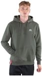 Alpha Industries Basic Hoody Small Logo Kapuzensweat f&uuml;r Herren Dark Olive