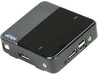 Aten CS782DP KVM Switch 2-Port USB DisplayPort, schwarz