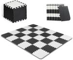 Kinderkraft Spielmatte LUNO, Erlebnismatte, Puzzlematte, Krabbelmatte, aus