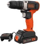 BLACK+DECKER Akku-Bohrschrauber mit Akku und Ladeger&auml;t (18V/1.5 Ah, 10mm