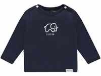 Noppies Unisex Baby U Tee Ls Amanda elefant T Shirt, Navy, 44 EU