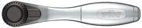 Wiha Bit-Ratsche 90 mm mit Daumenrad Au&szlig;ensechskant 1/4" in Blister (36931)