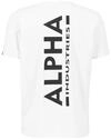 Alpha Industries Herren Backprint F&uuml;r T-Shirt, Wei&szlig;, M EU