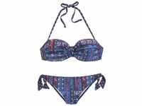s.Oliver RED LABEL Beachwear LM Damen Medley Bikini-Set, Marine Bedruckt, 38 C