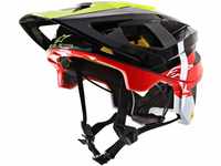 Alpinestars Vector Tech MIPS Helmet-Pilot Black Yellow Fluo Red Gloss Motorrad...