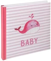 walther design Fotoalbum rosa 28 x 30,5 cm Babyalbum, Baby Sam UK-183-R