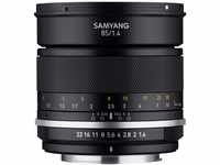 Samyang MF 85mm F1,4 MK2 für Nikon F AE – Porträt Objektiv manueller Fokus...