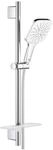 GROHE Rainshower 130 SmartActive Cube | Brausestangenset 3 Strahlarten | moon white 