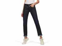 G-STAR RAW Damen Midge Saddle Straight Jeans, Blau (dk aged D07145-7209-89),...
