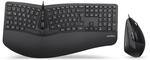 Perixx Periduo-505, Ergonomische Tastatur und Vertikale Maus Desktop Set, Geteiltes
