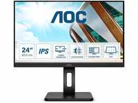 AOC Q24P2Q - 24 Zoll QHD Monitor, höhenverstellbar (2560x1440, 75 Hz, VGA, HDMI,