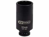 KS Tools 150.1706 1/2" Spezial-Gelenkwellen-Kraft-Stecknuss, 32mm