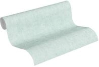 A.S. Cr&eacute;ation Vliestapete Greenery Tapete Uni Vintage Optik 10,05 m x 0,53 m blau