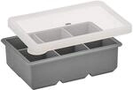 cilio Eisw&uuml;rfelform BLOCKS 6er, cool grey, besonders hygienisch aus Silikon,