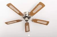 PEPEO - Kisa Deckenventilator ohne Beleuchtung | Ventilator mit Zugschalter in...