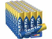 VARTA Batterien AAA, 40 Stück, Longlife Power, Alkaline, 1,5V, für Spielzeug,