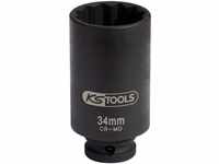 KS Tools 150.1704 1/2" Spezial-Gelenkwellen-Kraft-Stecknuss, 34mm