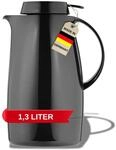 Helios Servitherm Thermoskanne Schwarz 1,3L &ndash; 6h Hei&szlig; - H&auml;lt Getr&auml;nke hei&szlig; &