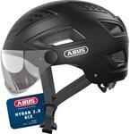 ABUS Stadthelm Hyban 2.0 ACE - Fahrradhelm mit Visier, Licht und ABS-Hartschale -