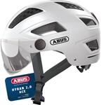 ABUS Stadthelm Hyban 2.0 ACE - Fahrradhelm mit Visier, Licht und ABS-Hartschale -