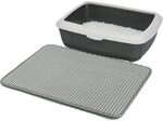 TRIXIE Sieb-Vorleger f&uuml;r Katzentoiletten 35 x 45 cm grau - zweilagige
