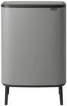 Brabantia Bo Touch Abfalleimer Hi Recycling 2x 30L, Mineralgrau